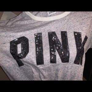 Bling pink Victoria secret short sleeve